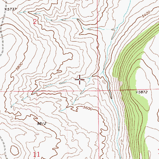 Topographic Map of 12N12E02DD__01 Spring, MT
