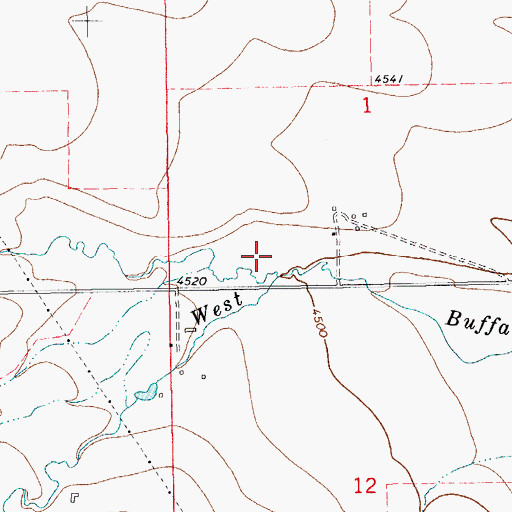 Topographic Map of 12N14E01CC__01 Spring, MT