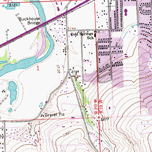 Topographic Map of 12N20W01DA__01 Well, MT