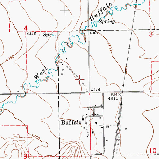 Topographic Map of 12N15E04DD__01 Well, MT