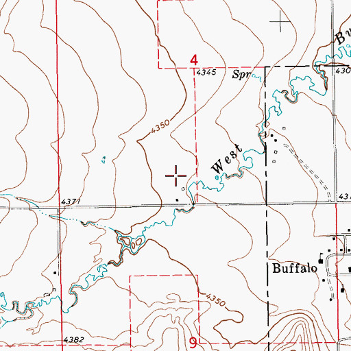 Topographic Map of 12N15E04CD__02 Well, MT