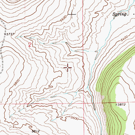 Topographic Map of 12N12E02DA__01 Spring, MT