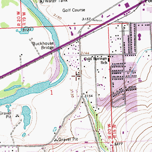 Topographic Map of 12N20W01AC__02 Well, MT
