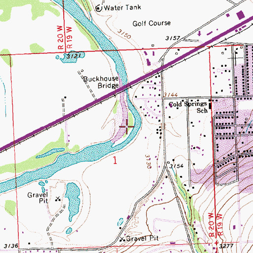 Topographic Map of 12N20W01AC__01 Well, MT