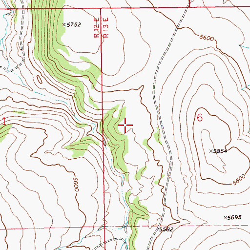 Topographic Map of 12N13E06BC__01 Spring, MT