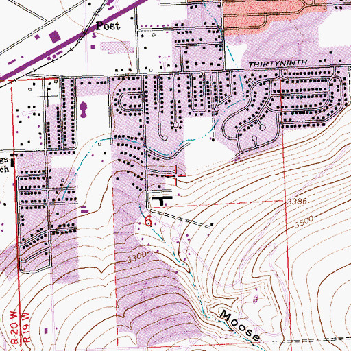 Topographic Map of 12N19W06ACCC01 Well, MT