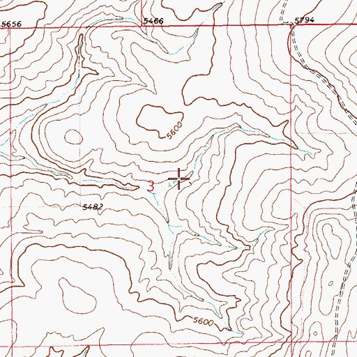 Topographic Map of 12N12E03AC__01 Spring, MT