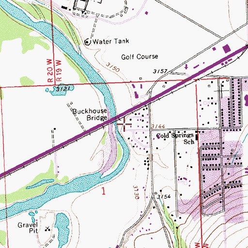Topographic Map of 12N20W01ABC_01 Well, MT