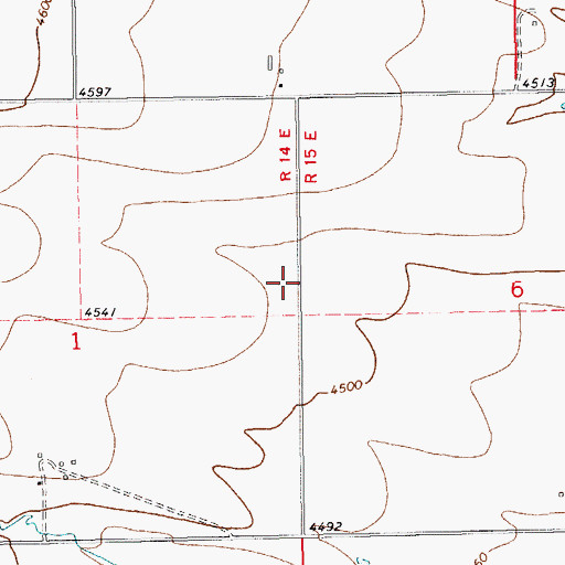 Topographic Map of 12N14E01AD__01 Well, MT