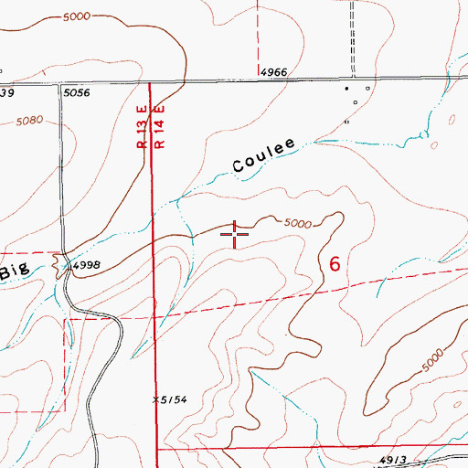 Topographic Map of 12N14E06BC__01 Spring, MT
