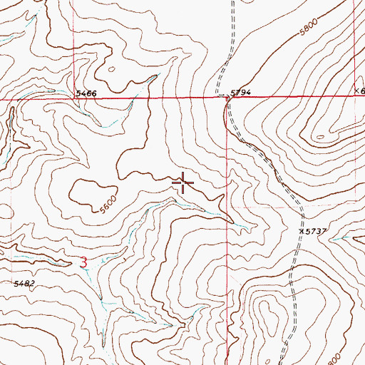 Topographic Map of 12N12E03AA__01 Spring, MT