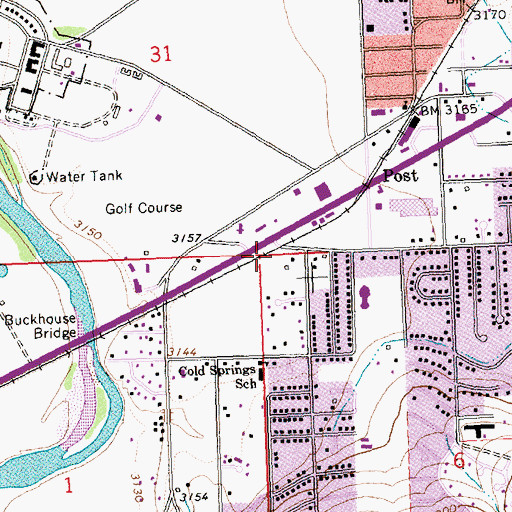 Topographic Map of 12N19W06BBBB01 Well, MT