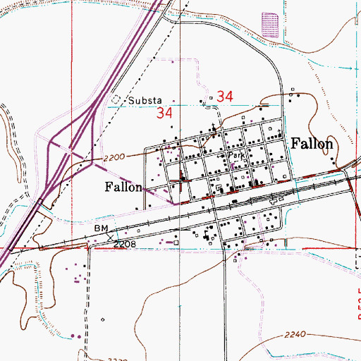 Topographic Map of 13N52E34CBDC01 Well, MT