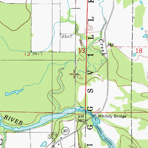 Topographic Map of Hopper Creek, AR