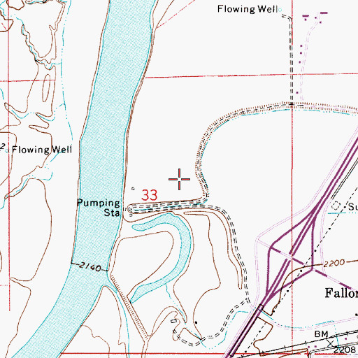 Topographic Map of 13N52E33AC__01 Well, MT