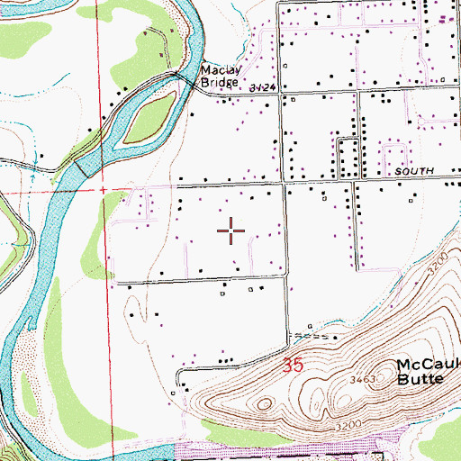 Topographic Map of 13N20W35BA__01 Well, MT