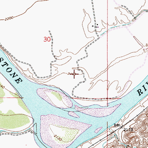 Topographic Map of 13N53E30DDB_01 Well, MT