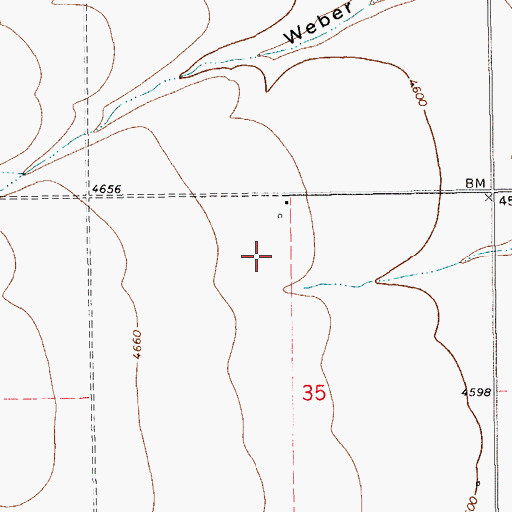 Topographic Map of 13N14E35BA__01 Well, MT
