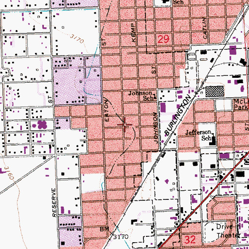 Topographic Map of 13N19W29CD__01 Well, MT