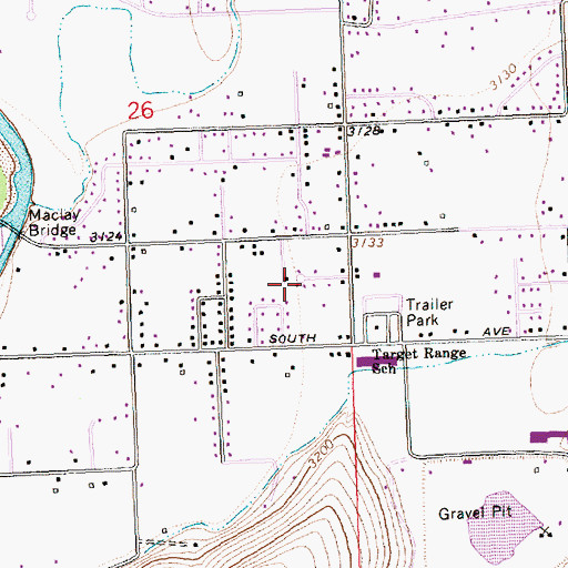Topographic Map of 13N20W26DD__01 Well, MT