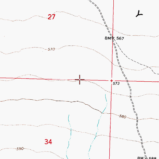 Topographic Map of Mohawk Wash, AZ