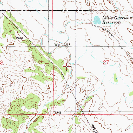 Topographic Map of 13N56E27BC__01 Well, MT