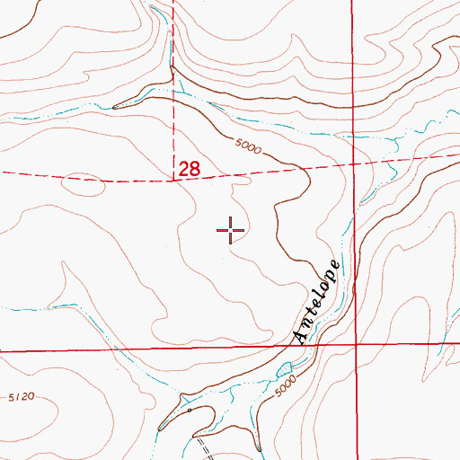 Topographic Map of 13N13E28DB__01 Spring, MT