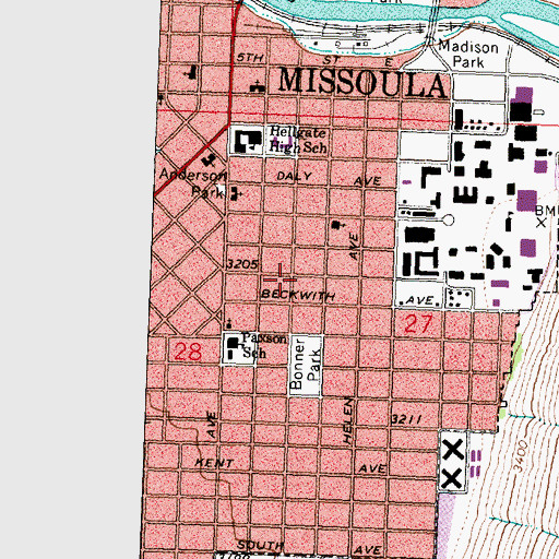 Topographic Map of 13N19W27BC__01 Well, MT