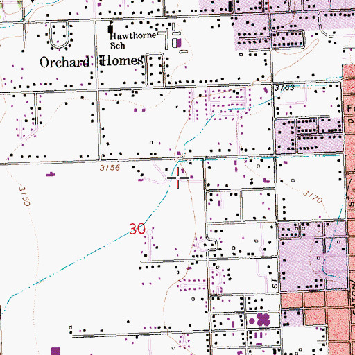 Topographic Map of 13N19W30ACA_02 Well, MT