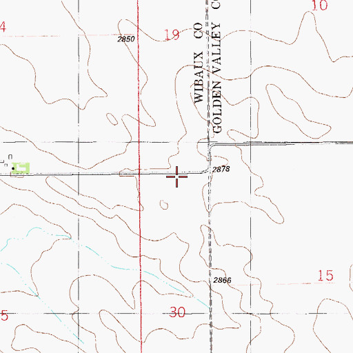 Topographic Map of 13N61E30AAB_01 Well, MT