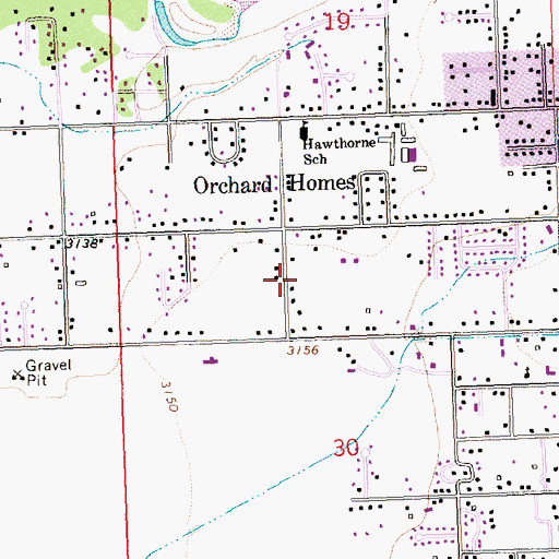 Topographic Map of 13N19W30BA__02 Well, MT