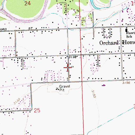 Topographic Map of 13N20W25AA__01 Well, MT