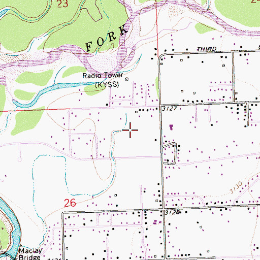 Topographic Map of 13N20W26AA__01 Well, MT