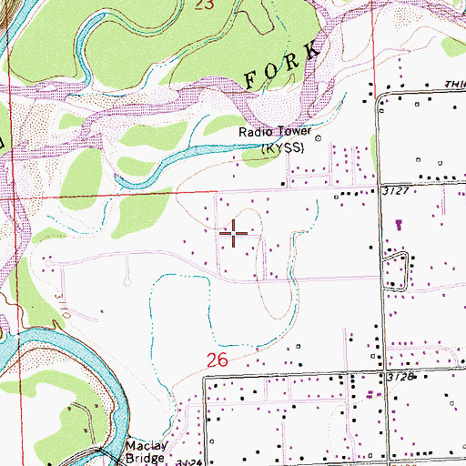 Topographic Map of 13N20W26AB__01 Well, MT