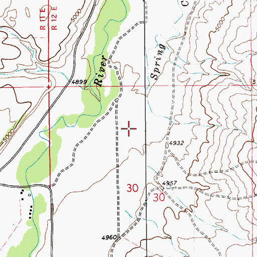 Topographic Map of 13N12E30BA__01 Well, MT
