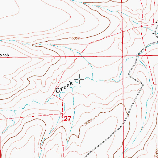 Topographic Map of 13N13E27AB__01 Spring, MT