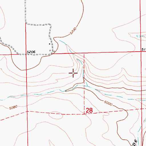 Topographic Map of 13N13E28BA__01 Spring, MT