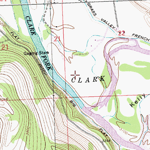Topographic Map of 13N20W27CC__01 Well, MT