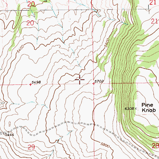 Topographic Map of 13N12E20DD__01 Spring, MT