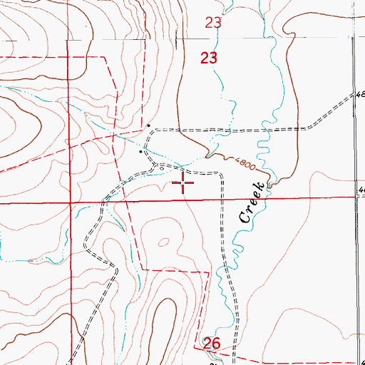 Topographic Map of 13N13E23CD__01 Spring, MT