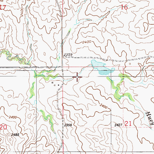 Topographic Map of 13N55E21BB__01 Well, MT
