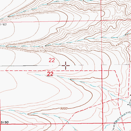 Topographic Map of 13N13E22AC__01 Spring, MT