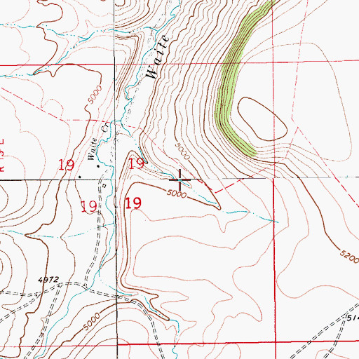 Topographic Map of 13N13E19AC__01 Spring, MT