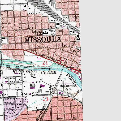 Topographic Map of 13N19W21AB__01 Well, MT
