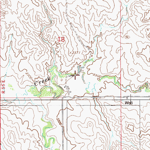 Topographic Map of 13N55E18DC__01 Well, MT