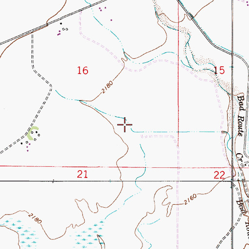 Topographic Map of 13N53E16DDB_01 Well, MT