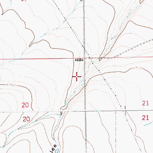 Topographic Map of 13N14E20AA__01 Spring, MT