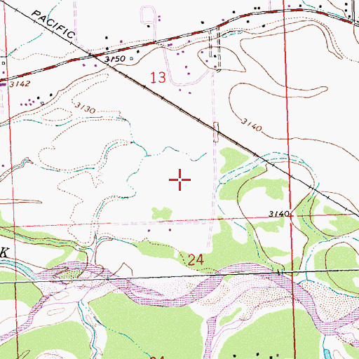 Topographic Map of 13N20W13DC__01 Well, MT