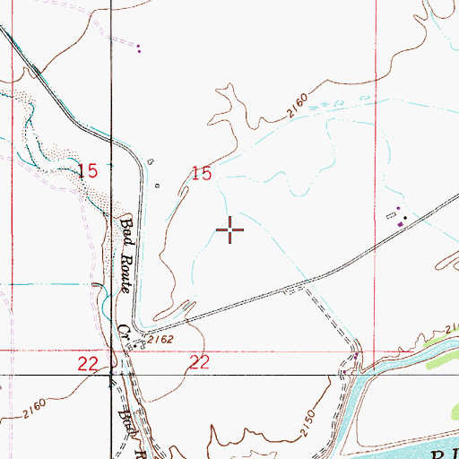 Topographic Map of 13N53E15DAD_04 Well, MT