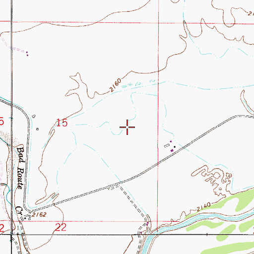 Topographic Map of 13N53E15CDA_01 Well, MT